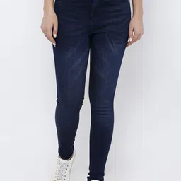 Kraus Jeans Women Skinny Fit High-Rise Light Fade Jeans image 1