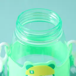 fab n funky Bear Print Leak Proof Sipper Bottle Green - 600 ml image 2
