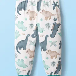 Kidi Wav Pack Of 4 Striped & Dinosaur Printed Pyjamas - Multi Colour image 2