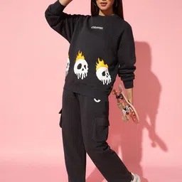 GRIFFEL Women Printed Pullover Sweatshirt image 3