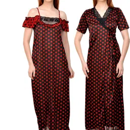 PHALIN Printed Maxi Nightdress image 2