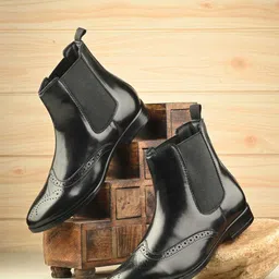 Hirels Men Casual Heeled Chelsea Boots-image-65