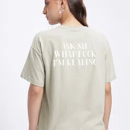 glitchez Nerdy Talks Printed Drop-Sleeves Oversized T-shirt image 4