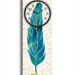 OLIVE TREE Off White & Black Printed Wall Clock image 3