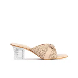 DressBerry Party Block Sandals with Bows image 5