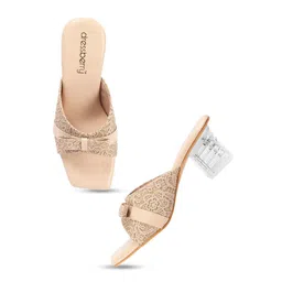 DressBerry Party Block Sandals with Bows image 3