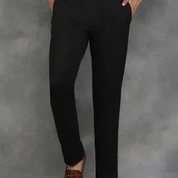JADE BLUE Men Slim Fit Trousers-picture-23