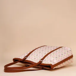 Anouk Ethnic Motifs Printed PU Shopper Tote Bag image 2