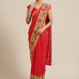 KALINI Women Floral Printed Viscose Rayon Saree-image-46
