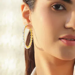 Rubans Voguish Circular Hoop Earrings image 2