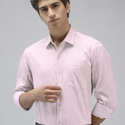 Arrow Manhattan Slim Fit Geometric Printed Pure Cotton Formal Shirt-picture-39