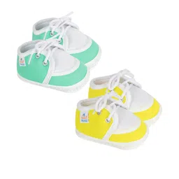 NESKA MODA Unisex Kids Pack of 2 Butterfly Detail Cotton Booties-image-61