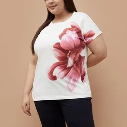 Nexus by Lifestyle Women Floral Printed T-shirt-picture-51