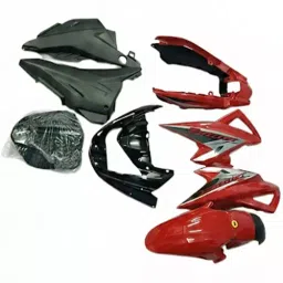 GENERIC Bike Fairing Kit Side Panels, Front Cowl and Tail Covers for Hero Ignitor Red-picture-23