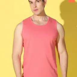 WOOSTRO Pack Of 2 Combed Cotton Gym Vests -VWS26(PLAIN PEACH)(PLAIN ORANGE)-image-15