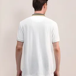 U.S. Polo Assn. Men Solid Polo Collar Cotton Slim Fit T-Shirt image 4