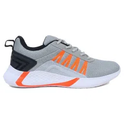 BERSACHE Mesh Detailed Lace Up Sneakers - Grey image 3