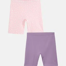 mackly Girls Pack Of 2 Printed Chino Shorts-image-85