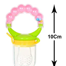 Kritiu Baby Rattel Silicone Food & Fruit Nibbler Combo Pack Of 2- Multicolor image 3