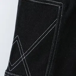 Mark & Mia Full Length Denim Washed Jeans - Black image 4