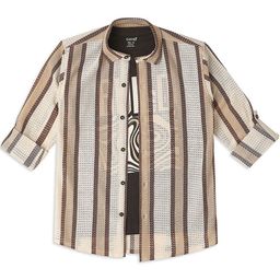 CAVIO Boys Comfort Horizontal Stripes Pure Cotton Casual Shirt Comes With T-shirt-picture-57
