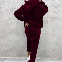 Mast & Harbour Hooded Sweatshirt with Joggers Co-Ords image 4