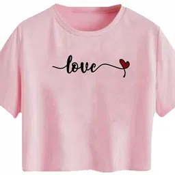 100LUCK Print Cotton Crop Top image 2