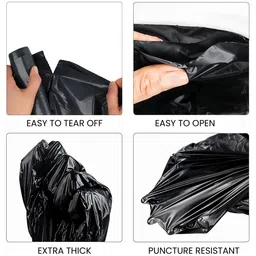 HOMESTIC Black Pedal Dustbin With Garbage Bag image 3