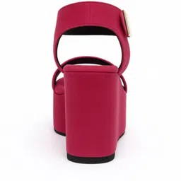 GLO GLAMP Party Wedge Sandals with Buckles image 4