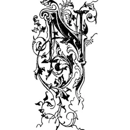 VOORKOMS Name N Letter Waterproof Temporary Body Tattoo-picture-18