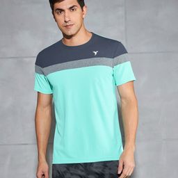 Technosport Men Colourblocked Antimicrobial Slim Fit Sports T-shirt with MATPIQ-picture-37