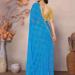 REDFISH Floral Printed Saree image 2