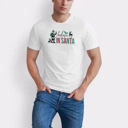 Seekbuylove Men Typography Printed Bio Finish T-shirt image 5