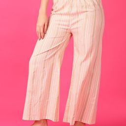 V-Mart Women Striped Cotton Knitted Ethnic Palazzos-picture-24