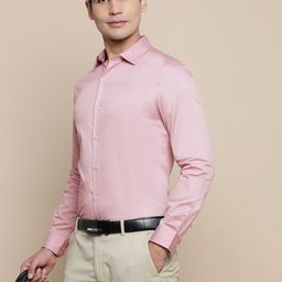 INVICTUS Men Standard Slim Fit Spread Collar Solid Cotton Formal Shirt-picture-13