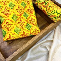 PALASH Floral Printed Pure Cotton Unstitched Dress Material-picture-29
