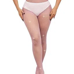 NESKA MODA Pack Of 2 High-Rise Sheer Fishnet Stockings-picture-36