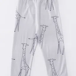 Kookie Kids Full Length Leggings Giraffe Print - Grey-picture-18