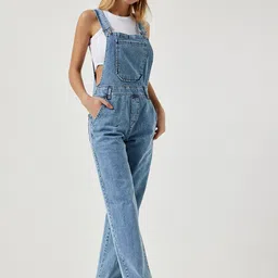 Happiness istanbul Solid Pure Cotton Basic Jumpsuit image 2