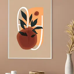 nestroots Beige & Brown 1 Piece Canvas Abstract Wall Paintings-picture-26