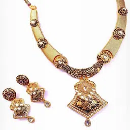 NIKYANKA Gold-Plated Brass Jewellery Set-picture-16