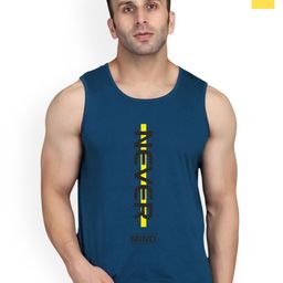 SLOWLORIS Pack of 2 Typography Printed Round Neck Gym Vest Innerwear Vests-picture-22