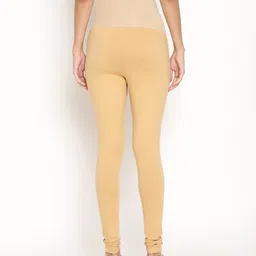 Kriti Full Length Maternity Leggings With Tummy Hug- Beige image 2