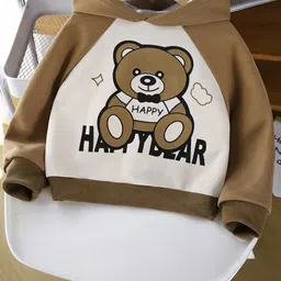 YK Girls Printed Hooded Sweatshirt-image-93