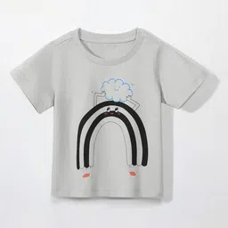 StyleCast Girls Printed Extended Sleeves T-shirt-image-87