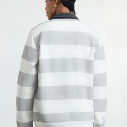 Trendyol Men Striped Sweatshirt image 5
