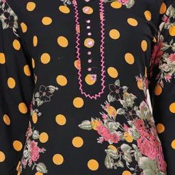 Jyoti Floral Printed Straight Kurta With Trouser & Dupatta image 4