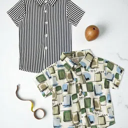 RAVYA TRENDZ Boys Classic Printed Casual Shirt-picture-52