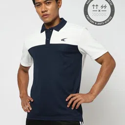 Performax Men Colourblocked Polo Collar T-shirt-image-98