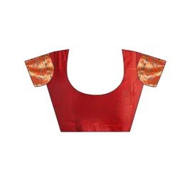 SANISA Woven Design Zari Silk Blend Handloom Saree image 2